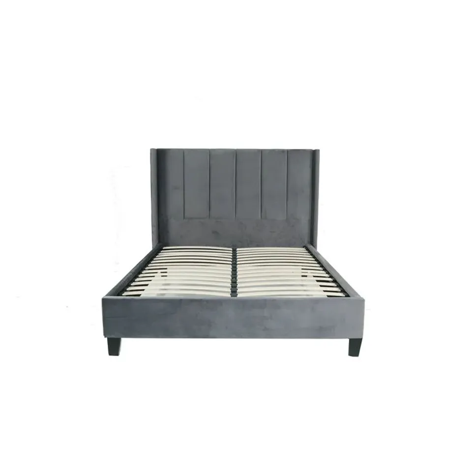 BOXED VELVA UPHOLSTERED 5FT KING BED FRAME (3 BOXES)