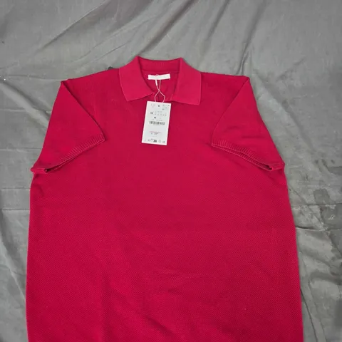 ZARA Red polo-knit top – Men's, size M