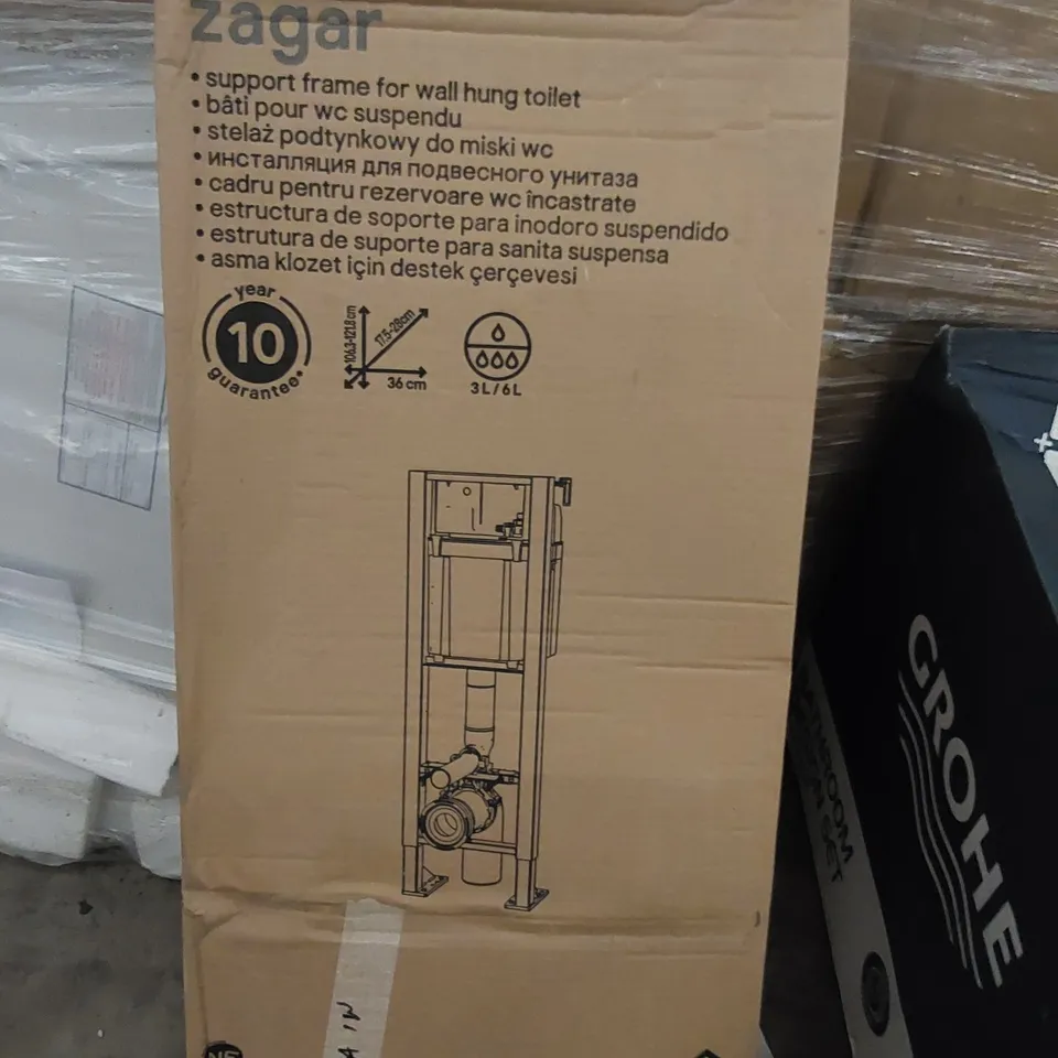 BOXED ZAGAR SUPPORT  FRAME FOR WALL HUNG TOILET 