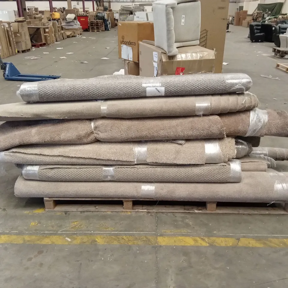 PALLET OF APPROXIMATELY 14 ROLLS OF CARPET