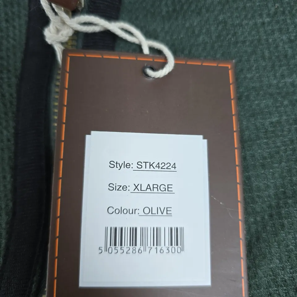 ARCTIC STORM OLIVE GREEN FLEECE VEST – STYLE STK4224, XLARGE