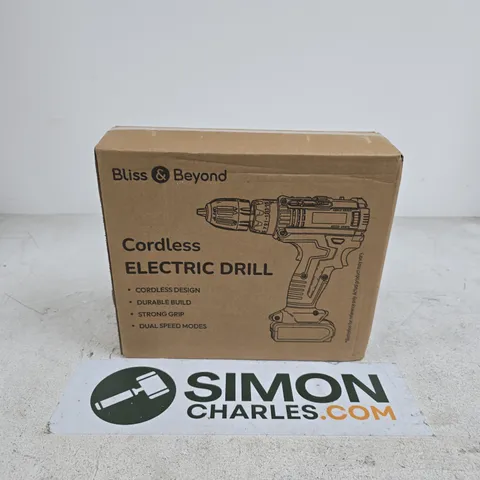 BOXED BLISS & BEYOND CORDLESS ELECTRIC DRILL