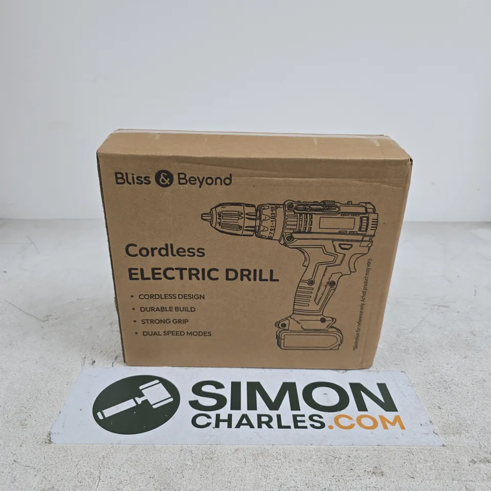 BOXED BLISS & BEYOND CORDLESS ELECTRIC DRILL