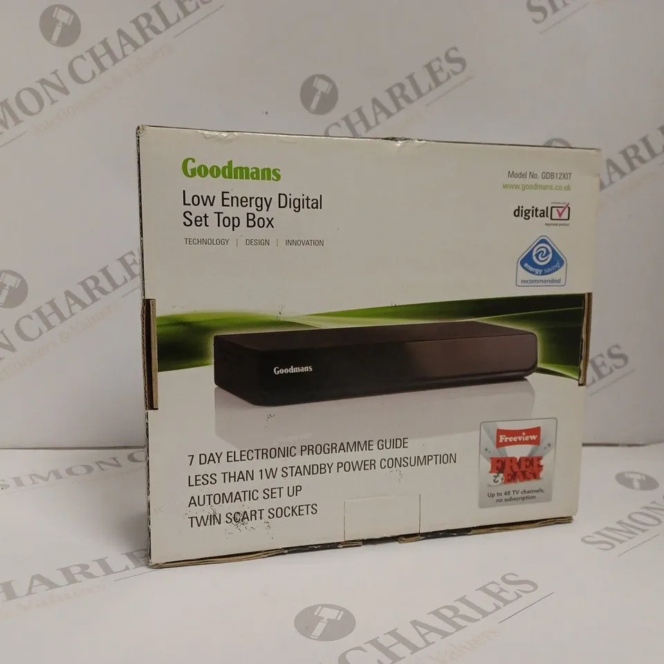 BOXED GOODMANS LOW ENERGY DIGITAL SET TOP BOX GDB12XIT