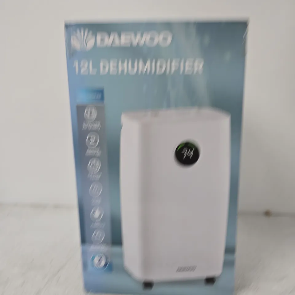 DAEWOO 12L DEHUMIDIFIER – BOXED