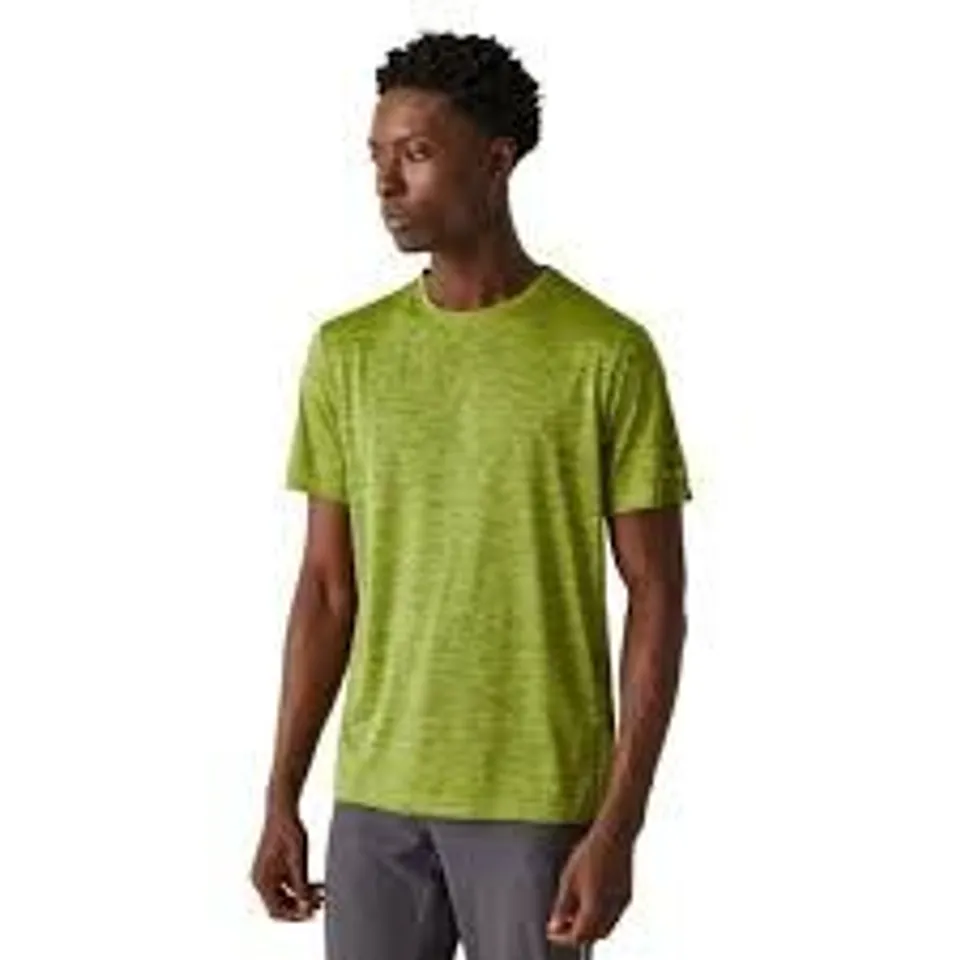 BRAND NEW REGATTA MEN'S FINGAL EDITION MARL T-SHIRT IN GRENOBL GREEN SIZE XXL