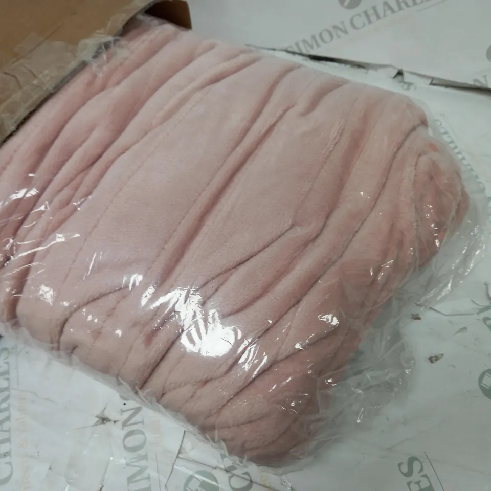 COZEE HOME HEATED BLANKET IN PINK