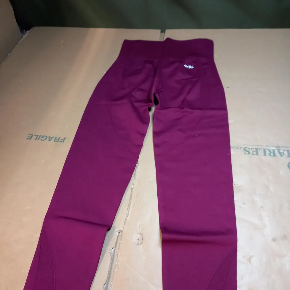 AYBL PURPLE GYM LEGGINGS SIZE M