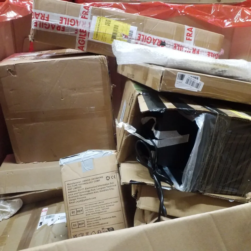 PALLET CONTAINING ASSORTED PRODUCTS INCLUDING PAPER SHREDDER, KITCHEN APPLIANCE MOVER, DRESSING TABLE & AUDIO TURNTABLE