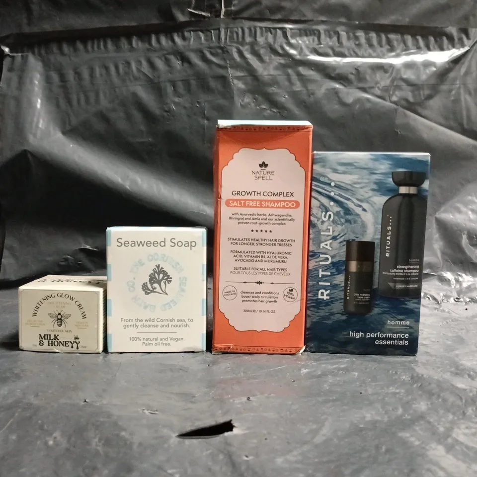 APPROXIMATELY 20 ASSORTED COSMETIC ITEMS TO INCLUDE SEAWEED SOAP, RITUALS, NATURE SPELL, ETC - COLLECTION ONLY