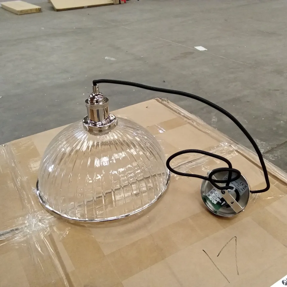 BOXED 1-LIGHT DOME PENDANT