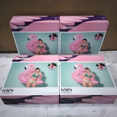 4x BRAND NEW BOXED BESTWAY LUXURY FLAMINGO RIDE-ON SWIMMING POOL INFLATABLES