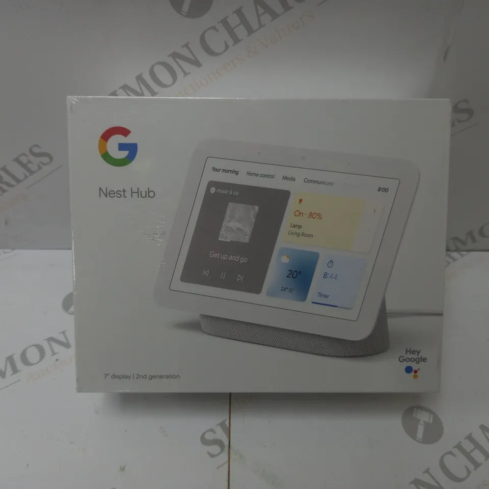 BRAND NEW BOXED GOOGLE NEST HUB 2ND GEN SMART SPEAKER WITH SCREEN - CHALK 