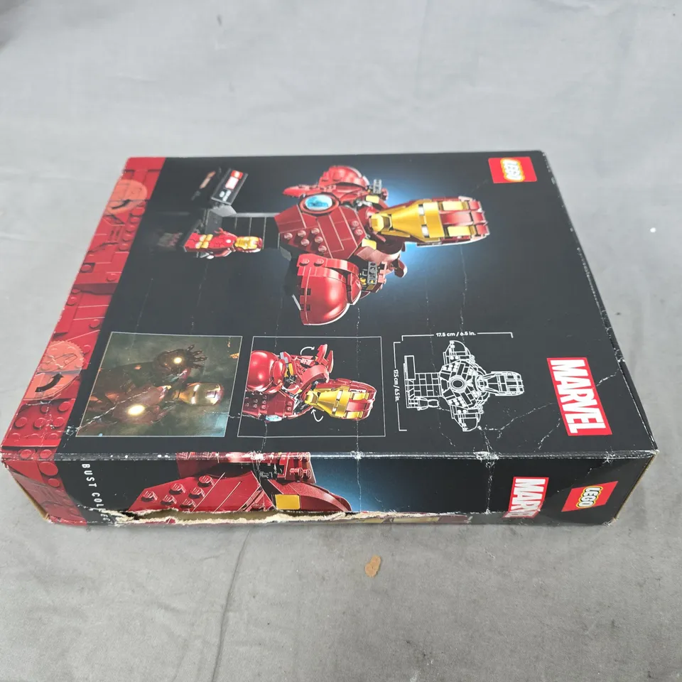 BOXED LEGO IRON MAN MK4 BUST - 76327