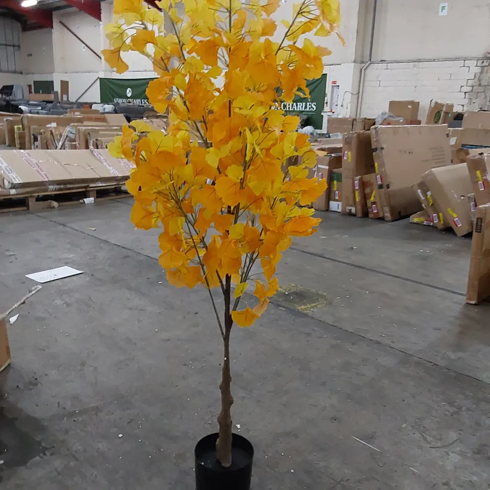 BOXED LARGE ARTIFICIAL GINKGO TREE 150CM