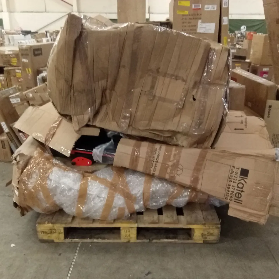 PALLET OF ASSORTED SPORTS EQUIPMENT PARTS AND PIECES, TREADMILLS ETC