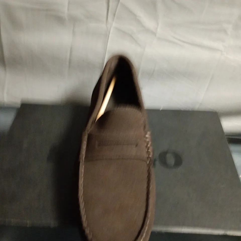 SEBAGO BROWN SUEDE MOCCASIN LOAFERS – UK SIZE 10