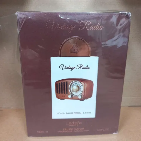 BOXED LATTAFA PRIDE VINTAGE RADIO EAU DE PARFUM 100ML