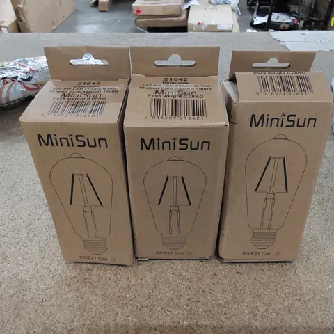 3 X BOXED 4W E27 DIMMABLE LED VINTAGE EDISON