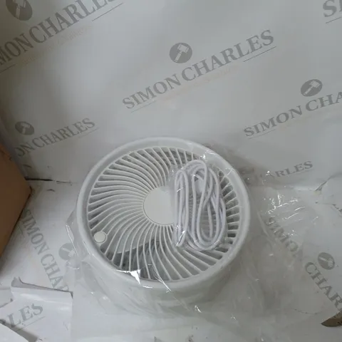 BELL & HOWELL OSCILLATING FOLDING RECHARGEABLE FAN, WHITE