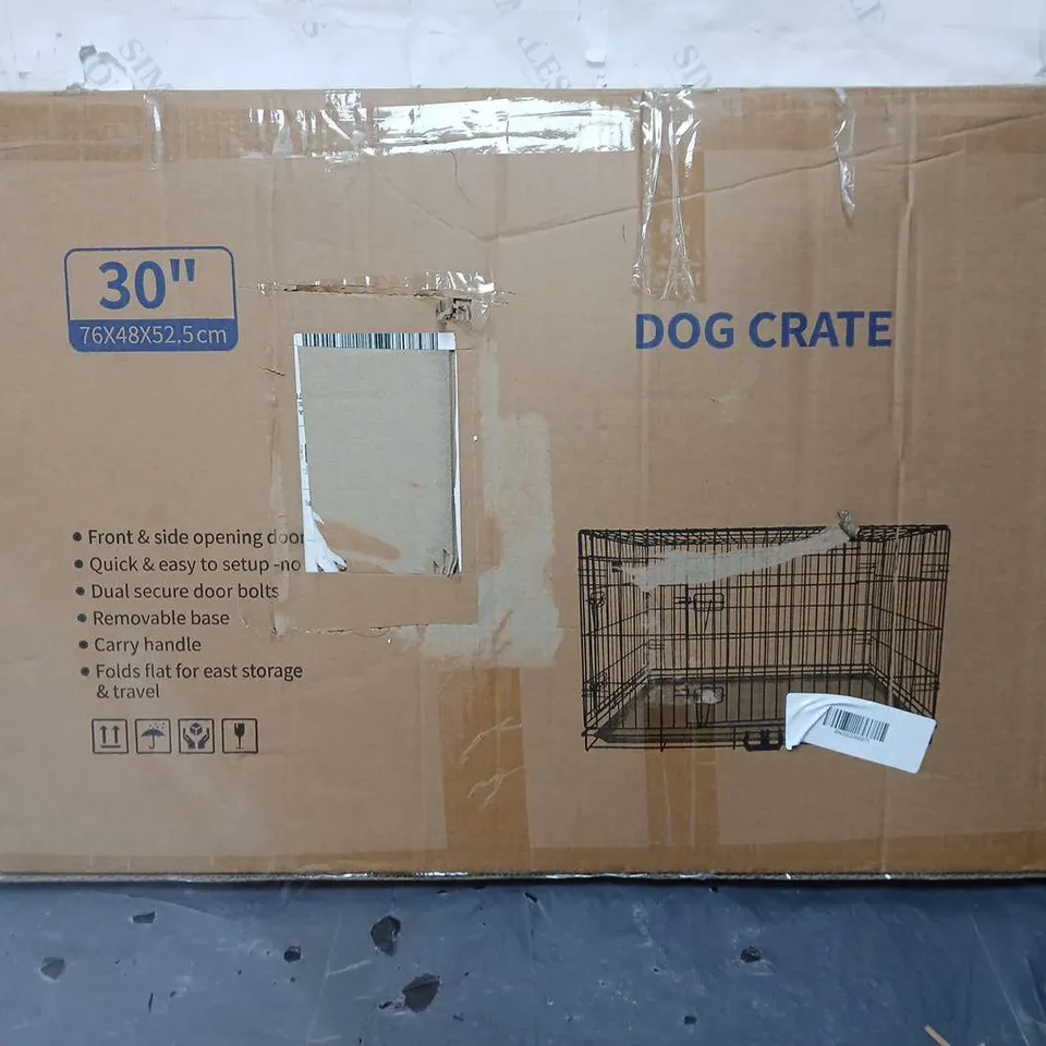 BOXED 30" DOG CRATE 