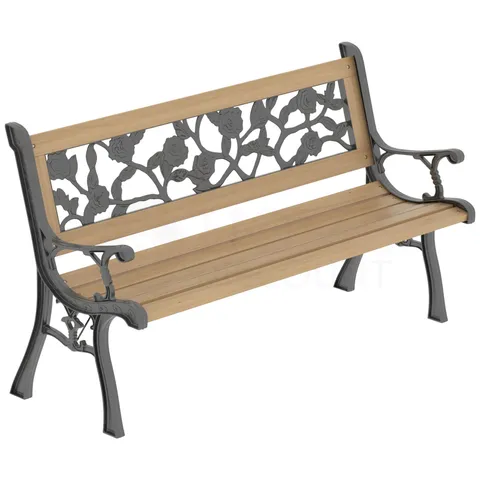 BOXED GARDEN BENCH ROSE STYLE (1 BOX)