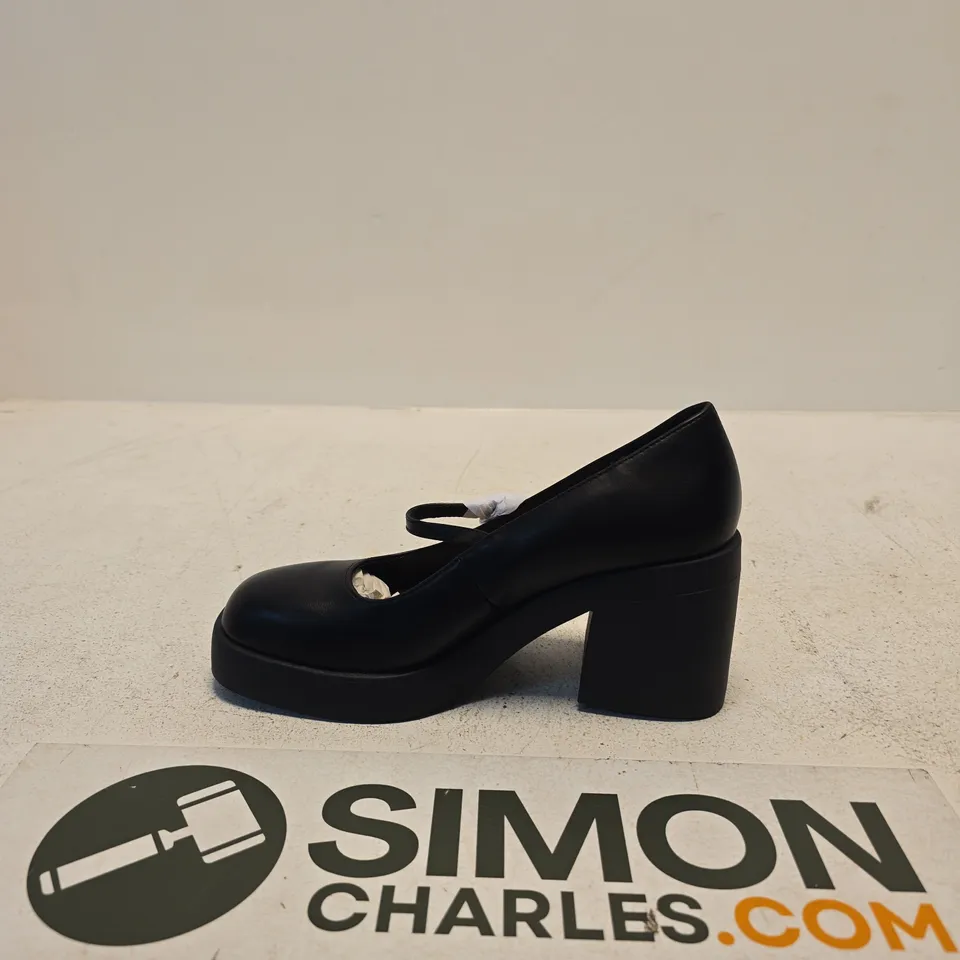 SEQWL BLACK MARY JANE HEELED SHOES UK 7 (WOMEN)