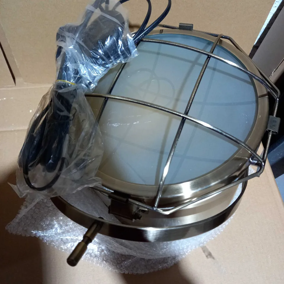 DESIGNER BRUSHED CHROME SPOTLIGHT LAMP HEAD