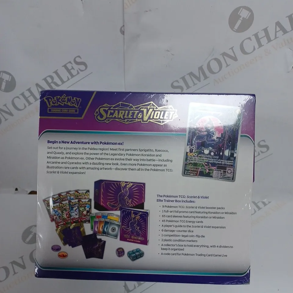 BOXED SEALED POKEMON SCARLET & VIOLET ELITE TRAINER BOX 
