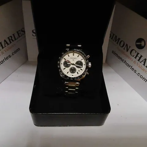 SEIKO CHRONOGRAPH WATCH – TWO-TONE STAINLESS STEEL BRACELET 