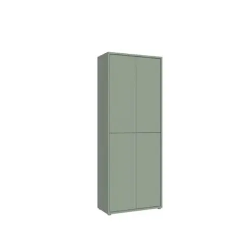 BOXED 24 PAIR SHOE STORAGE CABINET - SAGE (2 BOXES)