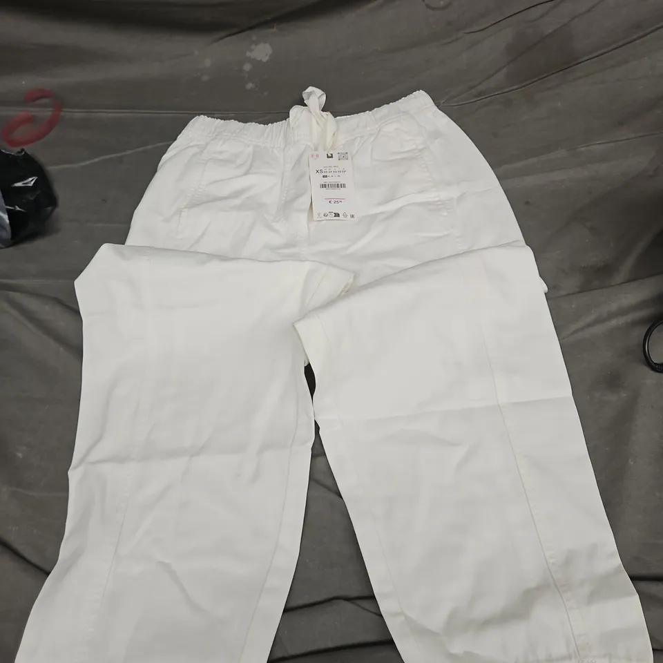 ZARA SIZE XS COTTON TROUSERS 