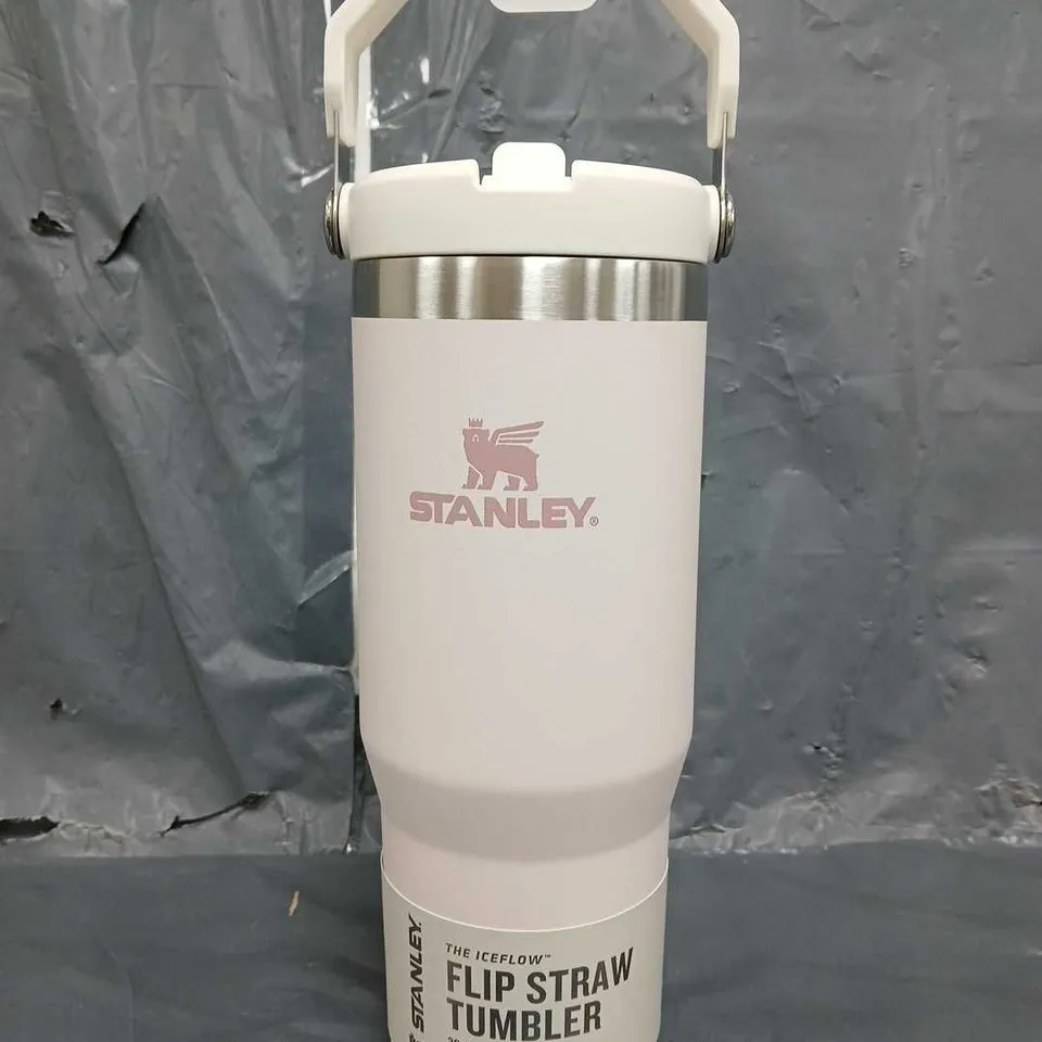 STANELY ICEFLOW FLIP STRAW TUMBLR IN PALE PINK 0.89L