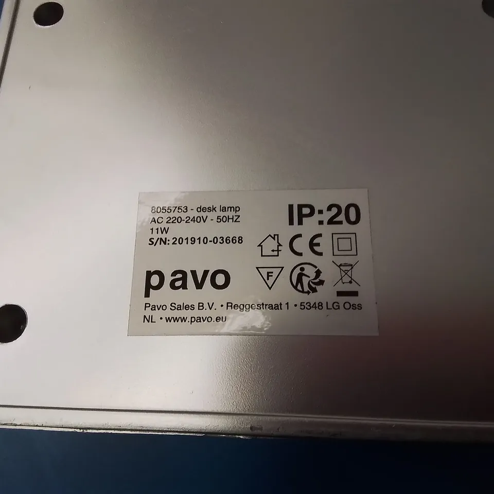 THREE PAVO ANGLE POISE DESK LAMPS