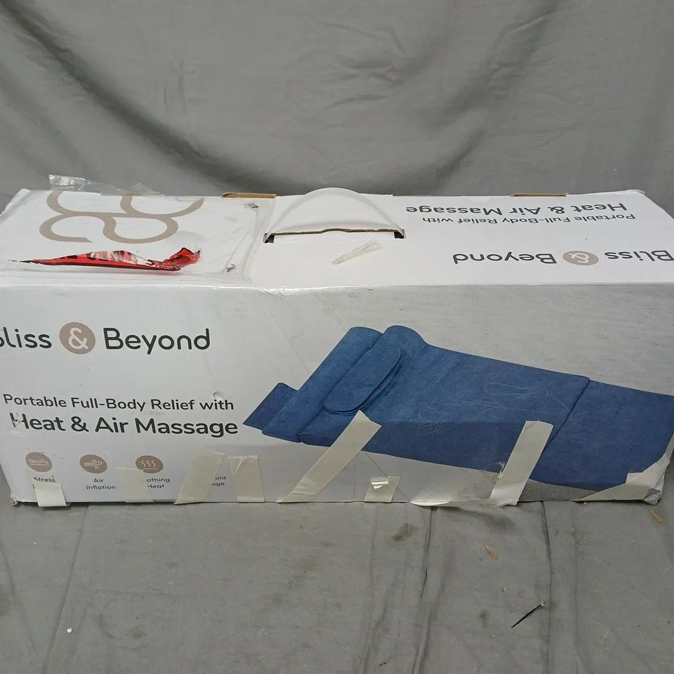 BOXED BLISS & BEYOND PORTABLE FULL-BODY RELIEF WITH HEAT & AIR MASSAGE