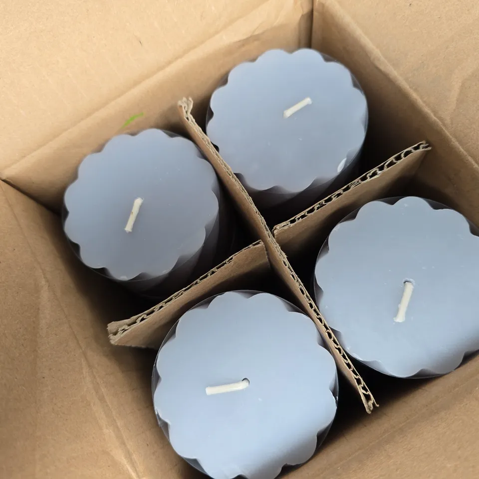 4 BLUEBERRY CREAM SCENTED CANDLES (4x460g)