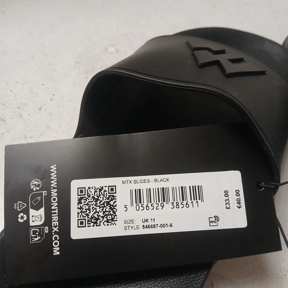 MONTIREX MTX SLIDES – BLACK, UK 11
