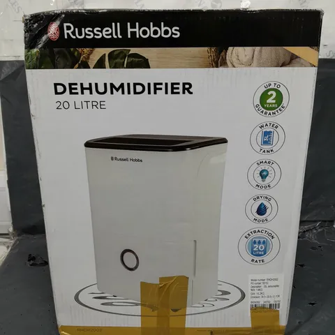 BOXED RUSSELL HOBBS 20L DEHUMIDIFIER