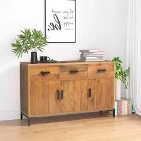 BOXED SIDEBOARD 110X35X70 CM SOLID PINEWOOD (1 BOX)