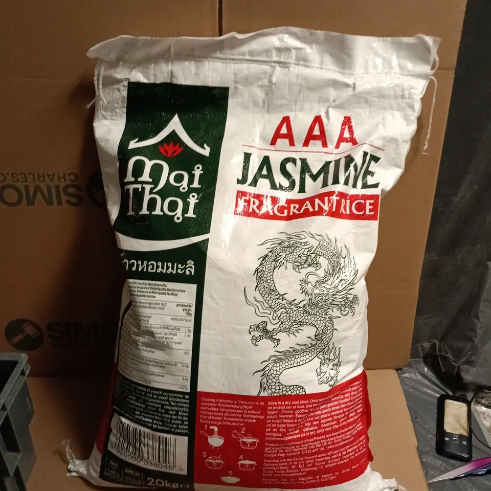 JASMINE FRAGRANT RICE – 20KG BAG