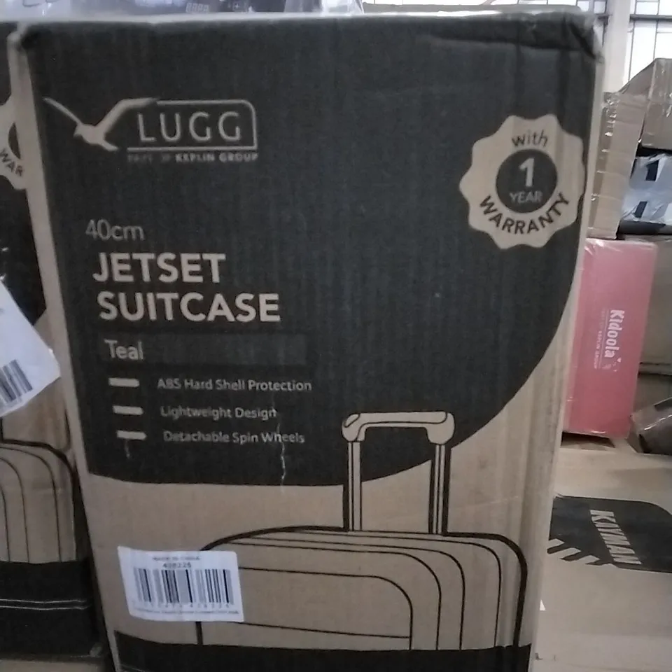 BOXED 40CM JET-SET SUITCASE TEAL
