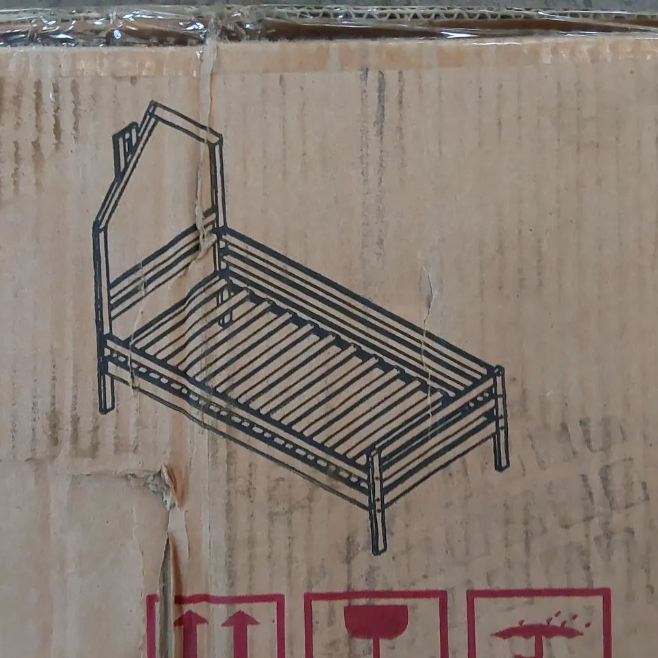 BOXED SINGLE WHITE BED (1 BOX)