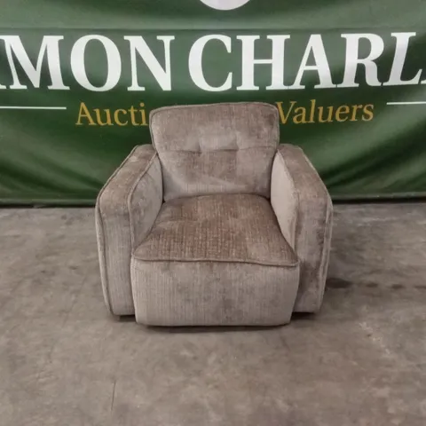 QUALITY DESIGNER ITALIAN MADE GRAVINA FABRIC UPHOLSTERED ARMCHAIR