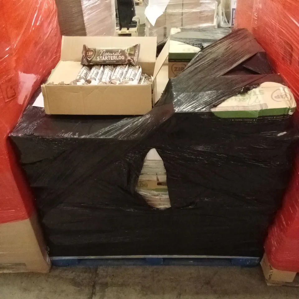 PALLET TO CONTAIN A LARGE QUANTITY OF ZIP NATURAL STARTER LOGS FOR INDOOR AND OUTDOOR USE