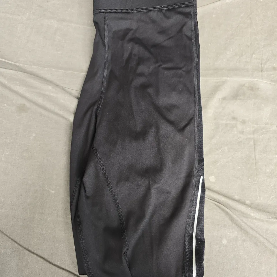 ADIDAS RUNNING TIGHT FIT MID RISE FULL-LENGTH TIGHTS - BLACK