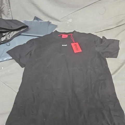 HUGO BOSS BLACK T‑SHIRT, MEN'S, UK M, CHEST LOGO – TAG ATTACHED