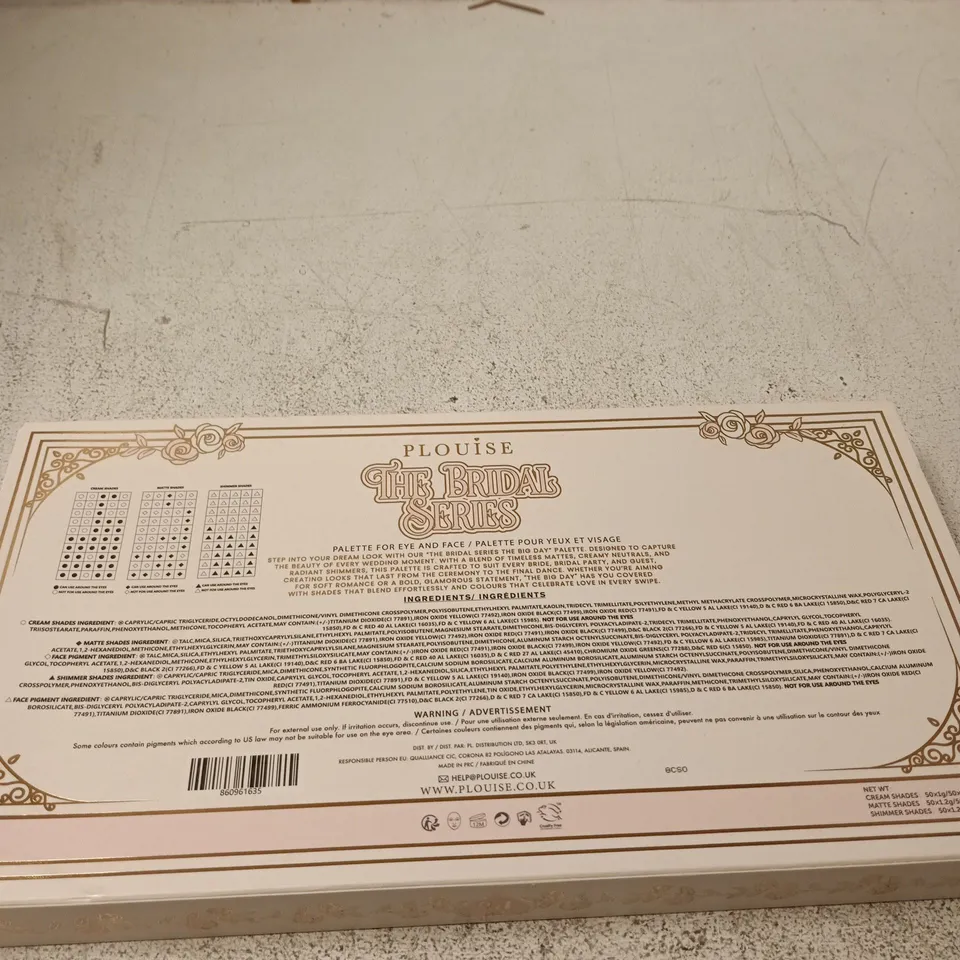 PLOUISE THE BRIDAL SERIES EYESHADOW PALETTE – NUDE/NEUTRAL SHADES