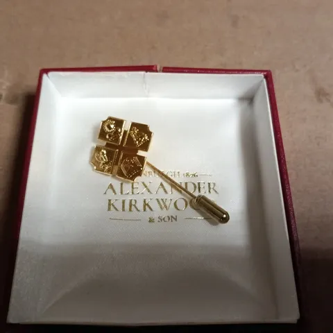 ALEXANDER KIRKWOOD & SON LAPEL PIN IN CREST MOTIF