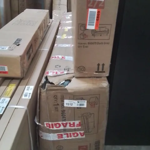 BOXED 2 SEATER LINEN SOFA (2 BOXES)