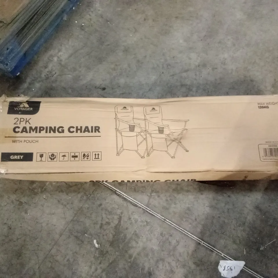 BOXED VOYAGER SET OF 2 CAMPING CHAIRS